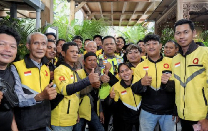 Kakorlantas Hadiri Giat Polantas Menyapa di Banjarmasin