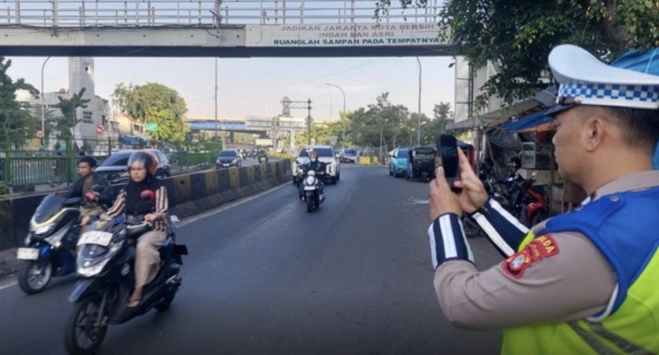 Polda Metro Jaya Gelar Operasi ETLE Handheld