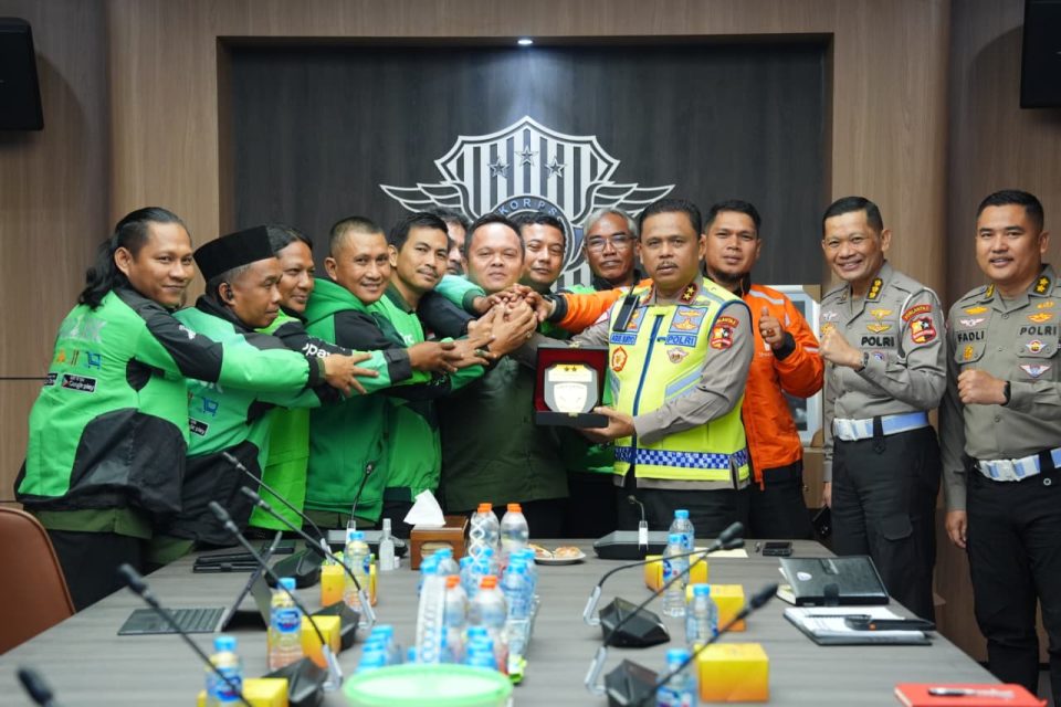 Kakorlantas Polri Terima Audiensi Ojol Jambi, Dorong Pembentukan Asosiasi Ojol Nusantara