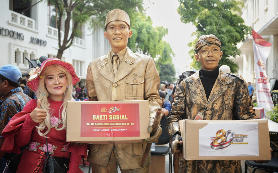 bakti sosial Polri di Kota Tua Jakarta Barat