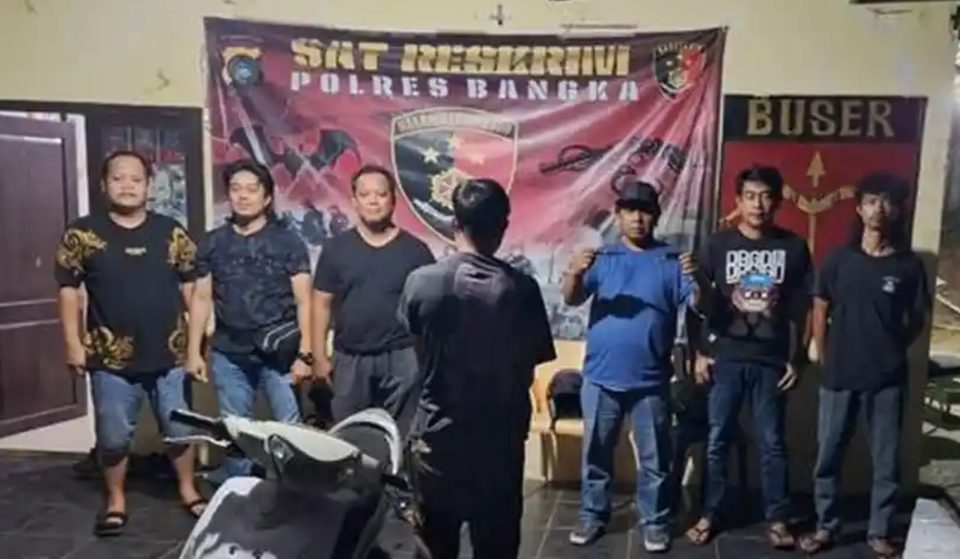 Gambar Tim URC Kelambit Polres Bangka tangkap pelaku penganiayaan berat di Pelabuhan Tanjung Kalian