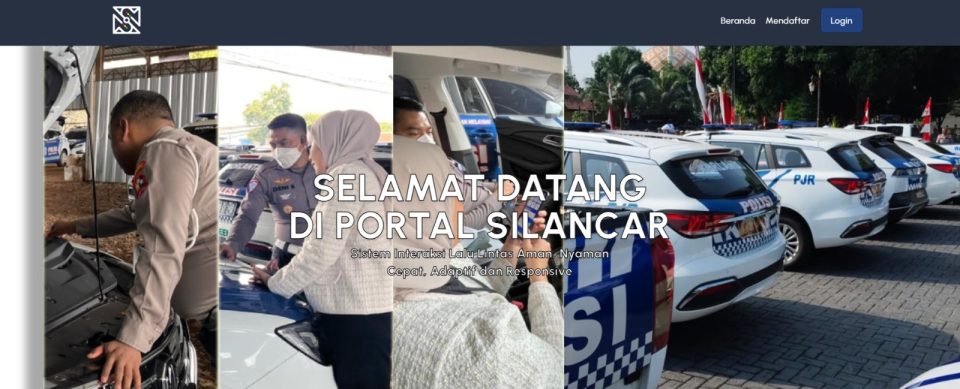 Gambar aplikasi SILANCAR sistem operasional lalu lintas