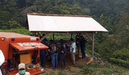 Gambar kasus pembunuhan sopir taksi online di Sumedang